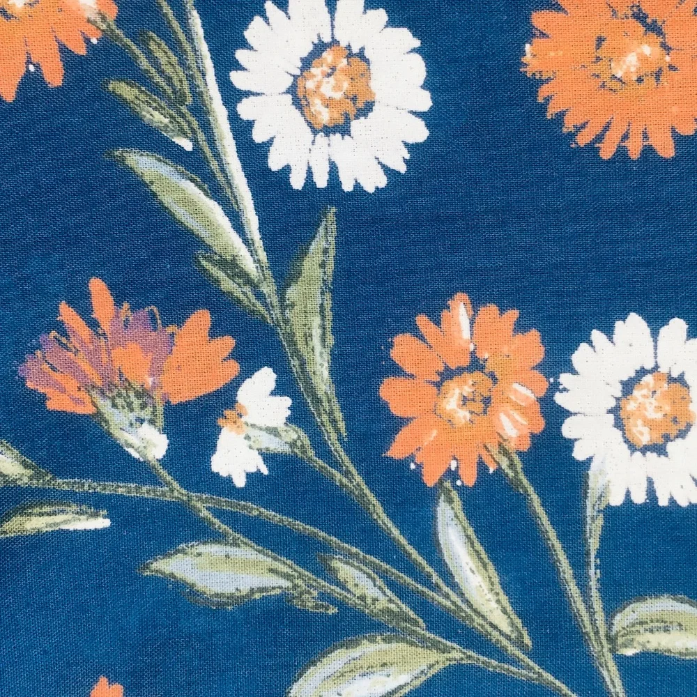 new Wild Sage™ Maeve Floral 72x98 Extra Long Cotton Shower Curtain in Navy Blue